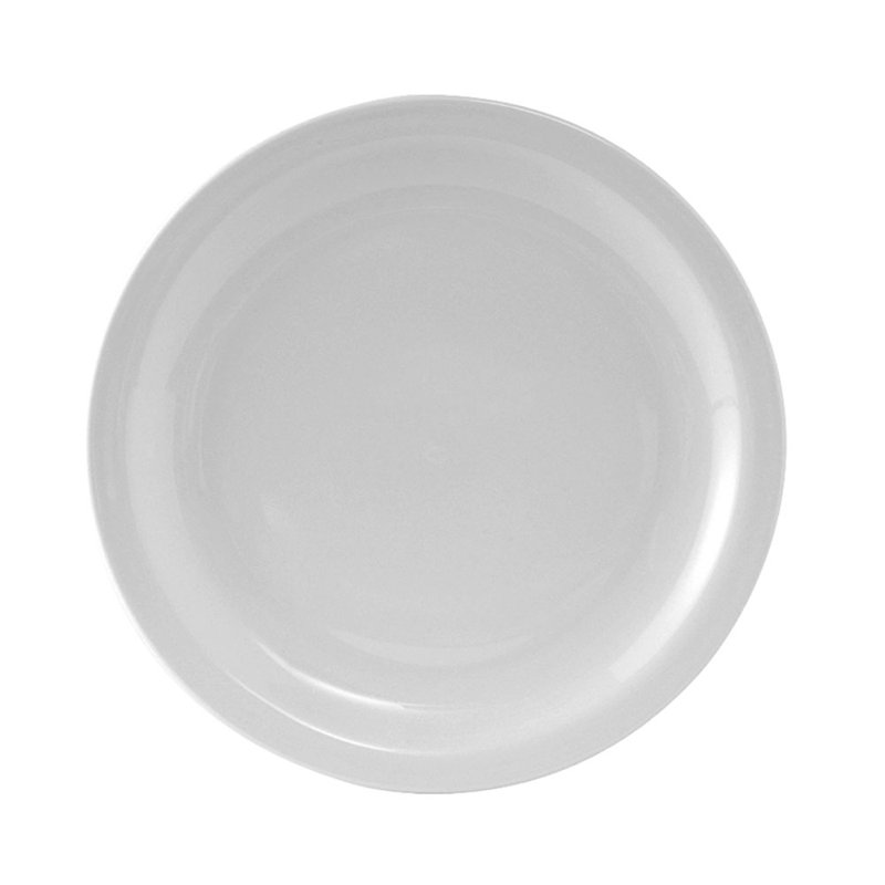 Colorado 10-Inch Porcelain Dinner Plate — Wide Rim (Set of 6)