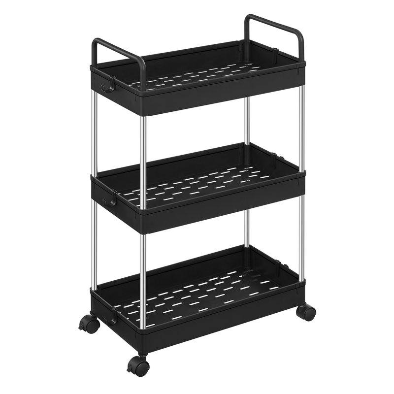 Amatrudo Metal Bar Cart, Black