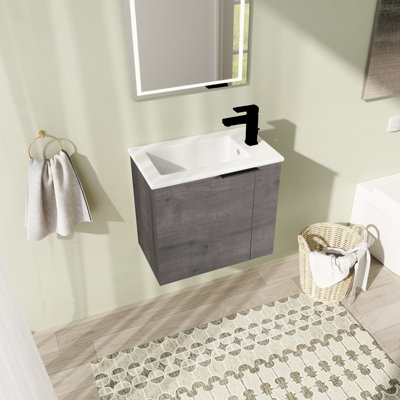 22'' Single Bathroom Vanity with Ceramic Top