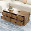 Table basse en bois rustique avec tiroirs-1697554120