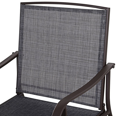 3 Piece Outdoor Glider Chair With Coffee Table Bistro Set