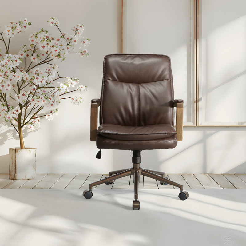 Chaise de bureau Woodlands, Chocolat