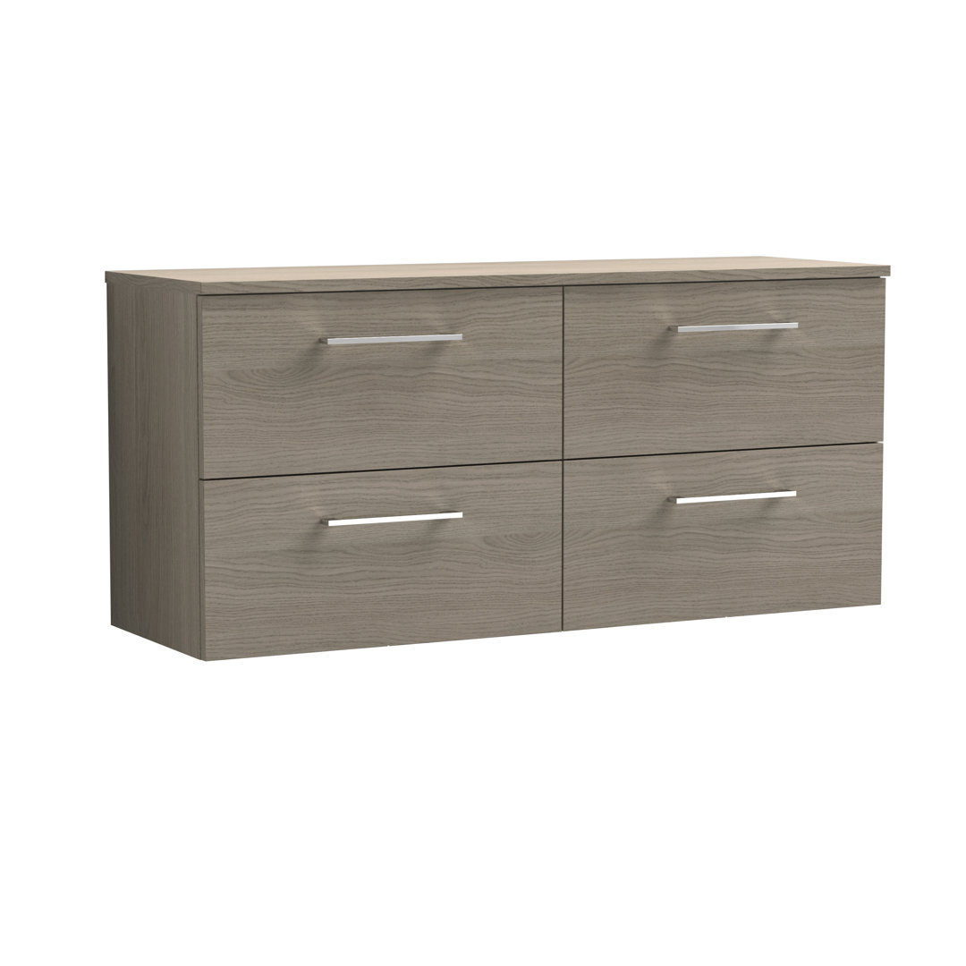 Arno 1205mm Wall Hung Single Vanity with Worktop