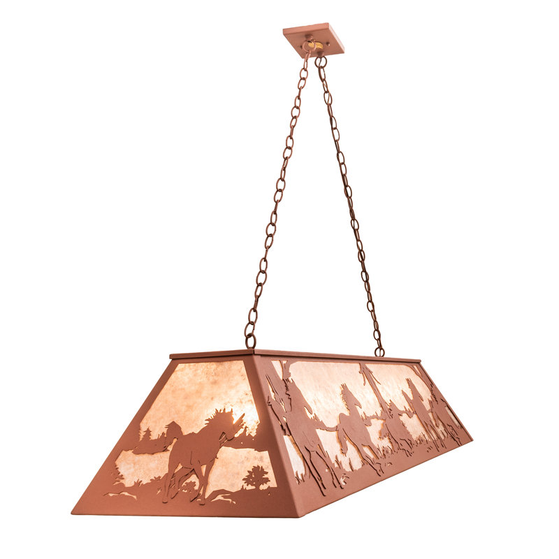 Rustic Lodge 9 - Light Pendant, Rust
