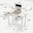Multifunctional Vanity Desk With  3-Level Adjustable Lighting With Flip-Top Mirror & Storage 15.75" Deep Makeup Table 2 Drawers & 3 Removable Organizer Boxes  Compact Home Office Desk White-662916105