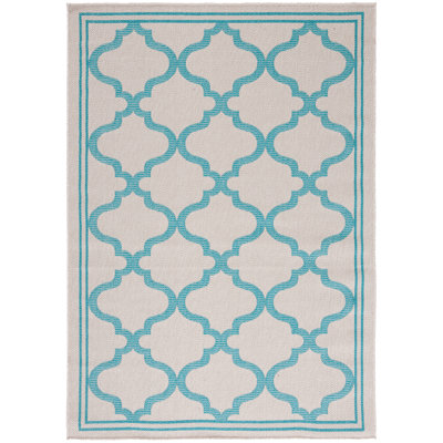 Bermuda Performance Machine Washable Geometric Indoor/Outdoor Area Rug