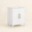 Freestanding Standard Single Vanity Bathroom Vanity With Ceramic Top