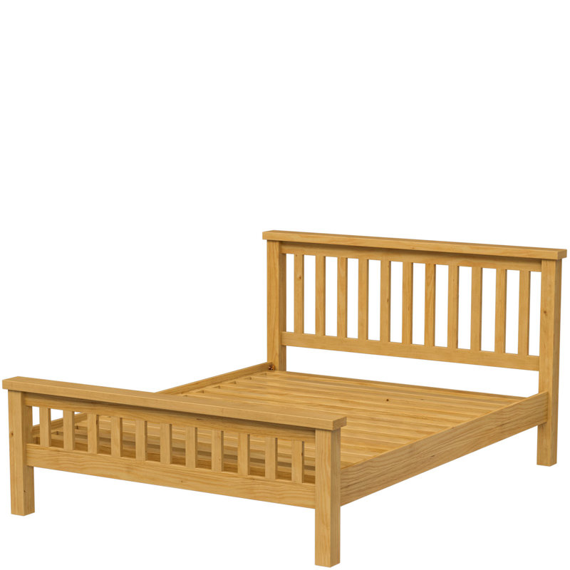 Chunky Solid Wood Storage Bed, Kingsize (5')