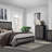 SOLUTO NIGHTSTAND With Dark Gray And Black Finish, Urban Farmhouse Design, And Spacious Storage For Modern Bedrooms