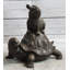 Tortue et le lièvre Aesop Fable Sculpture en bronze Figurine Statue Collection Decor Art originale signée