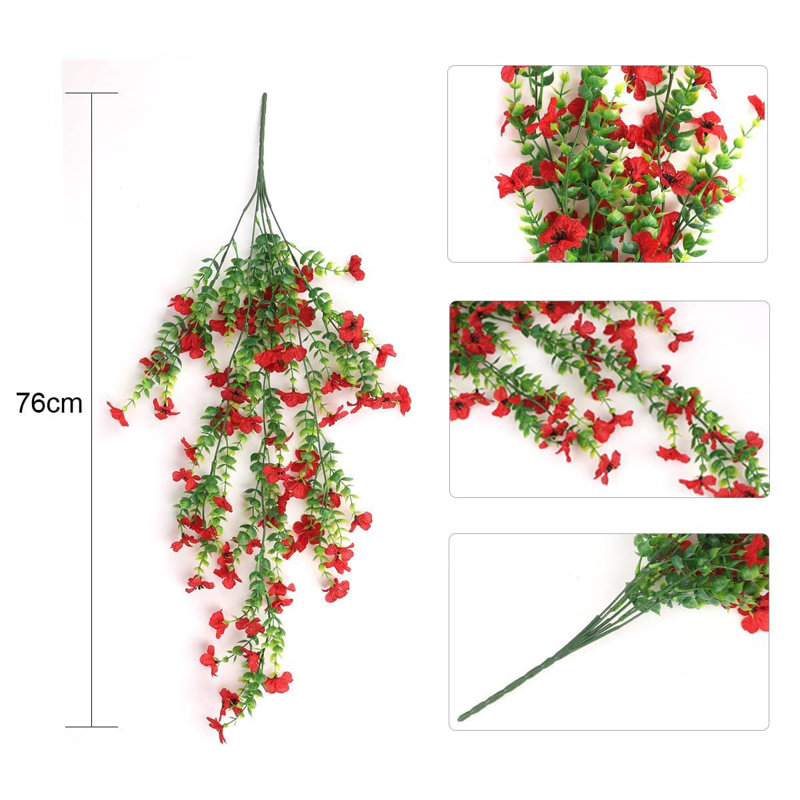 Plastic, Silk Wall Decor, Red