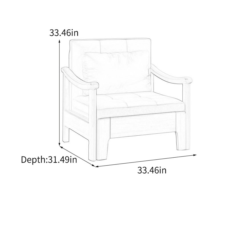 Fauteuil inclinable moderne en tissu de technologie minimaliste, Kaki, Noir