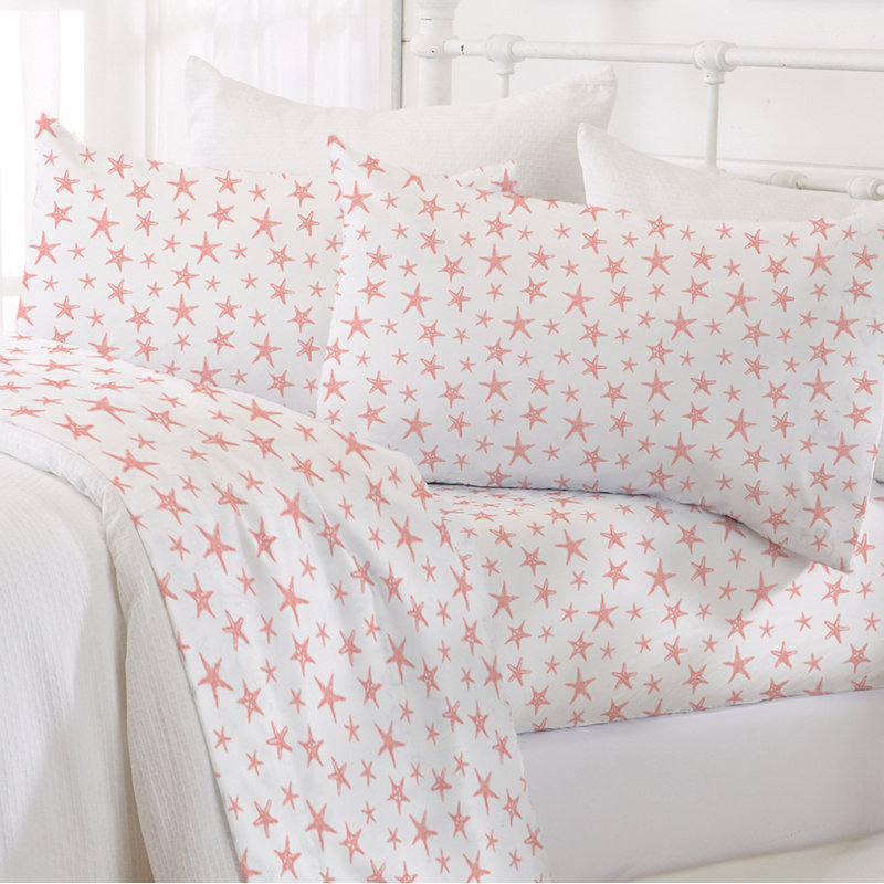 Full Coastal Palm Tree Microfiber Sheet Set