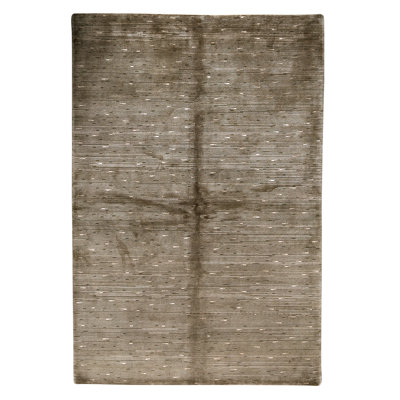 Hand Knotted Area Rug in Gold