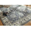 Tapis oriental bleu / ivoire en laine noué à la main Jayesh-25594632