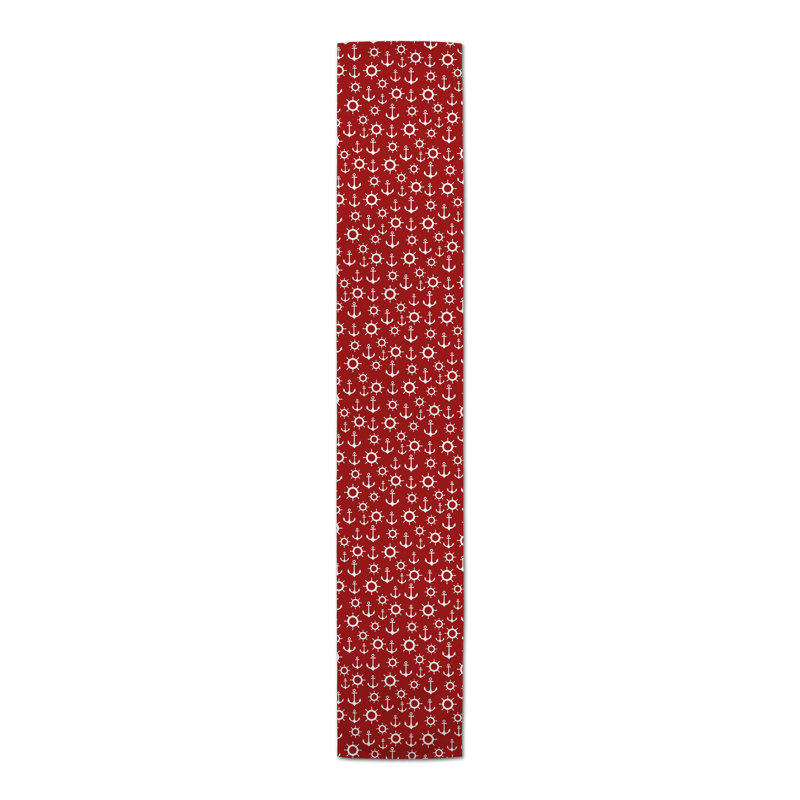 Chemin de table Athos, 72 po x 16 po, Rouge