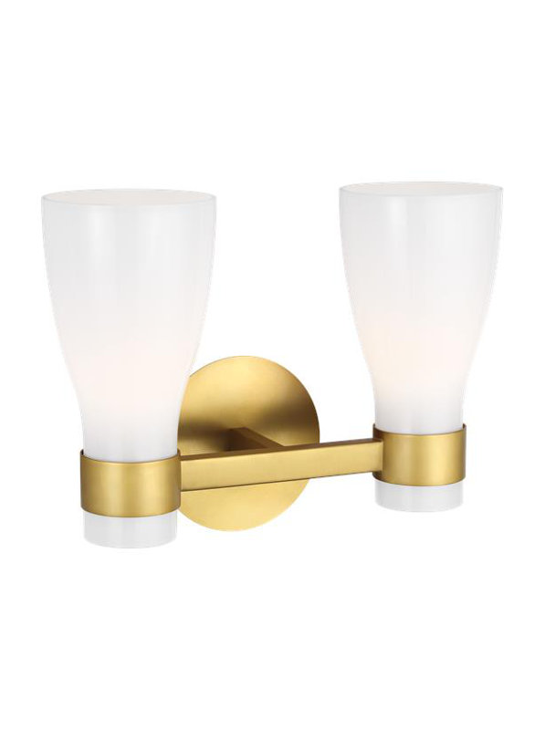 Moritz Vanity Light, Clear, 2, Polished Nickel