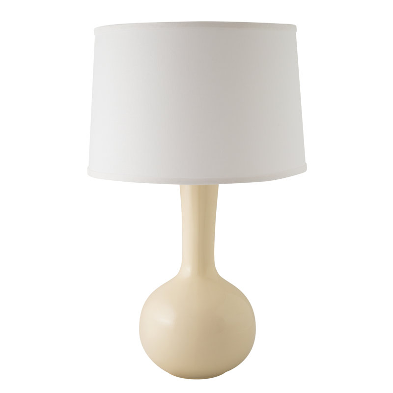 Guidi Ceramic Table Lamp, Gloss Tusk