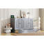 Grand lit escamotable avec grands tiroirs, gris-1045532418-1045532417