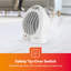 Geepas 2000W 6820 BTU Electric Compact Space Heater with Adjustable Thermostat