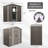 8Ft X 4Ft Outdoor Metal Storage Shed With Window And Metal Foundation
