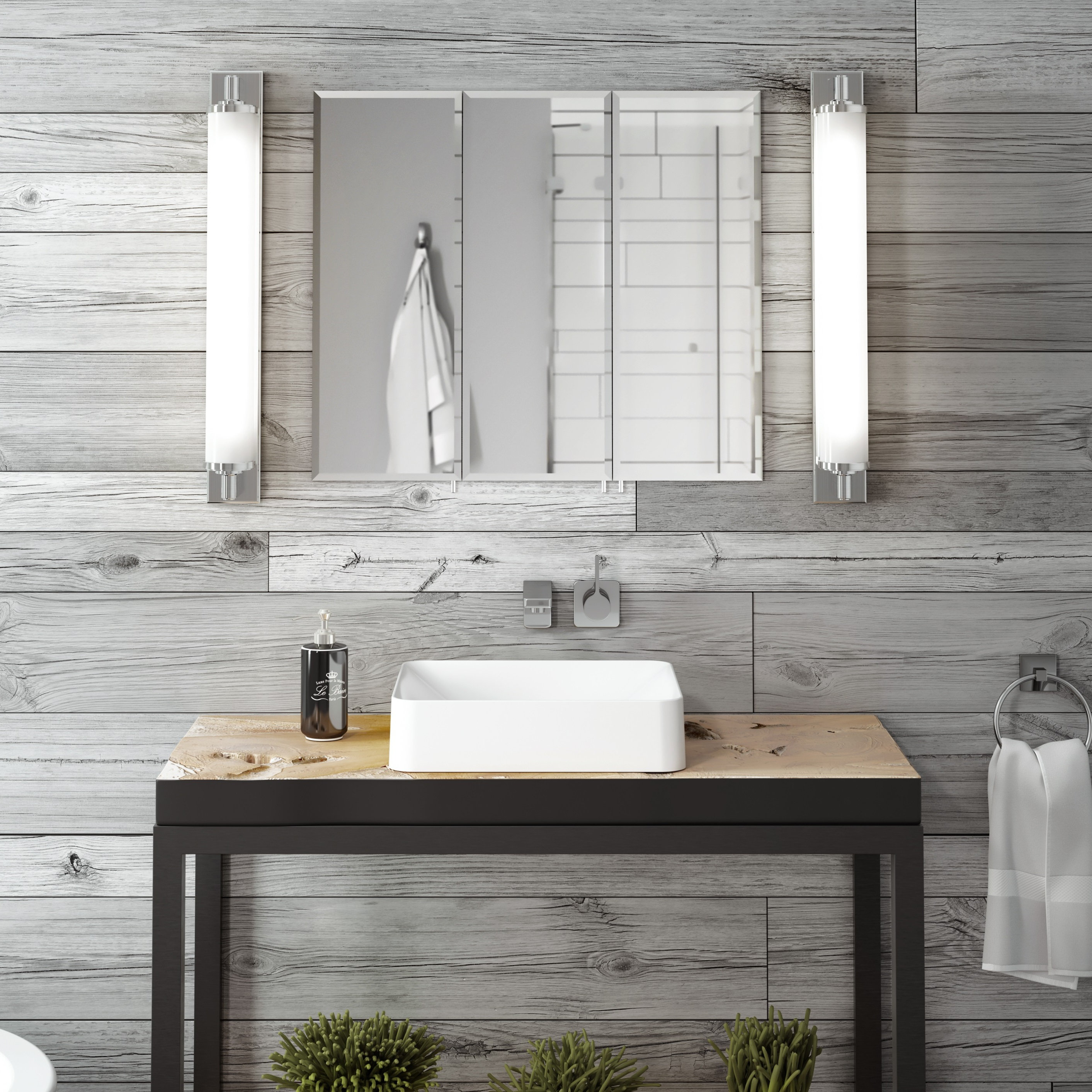 JACUZZI® Recessed or Surface Mount Frameless Medicine with 2