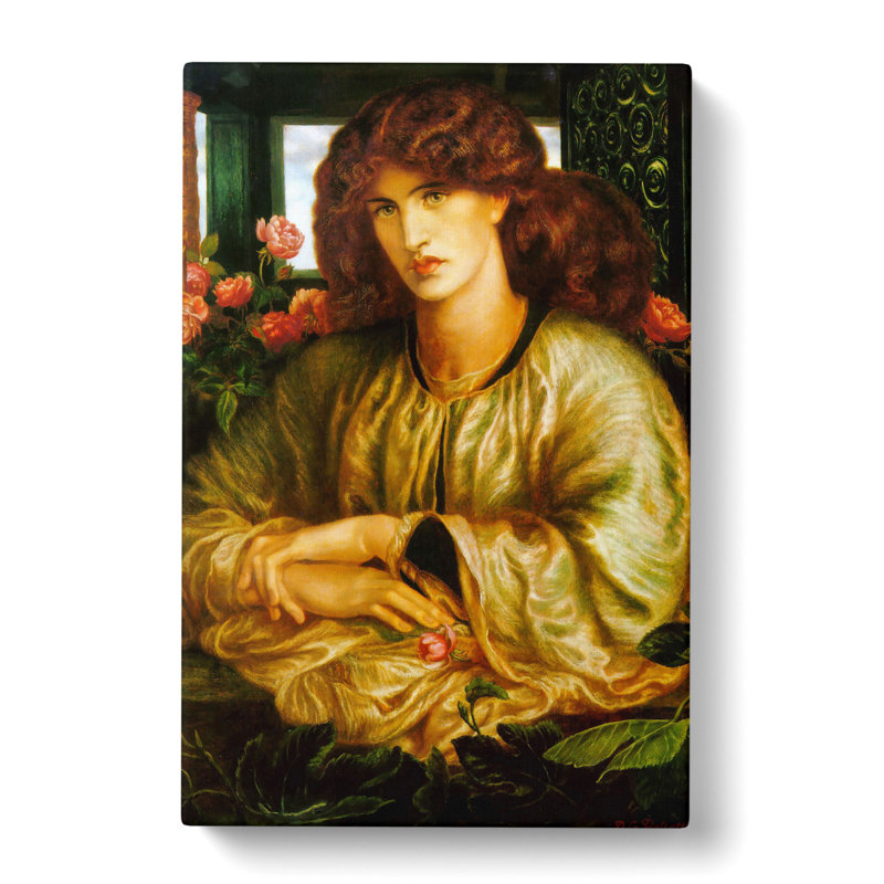 The Woman And Window by Dante Gabriel Rossetti - Wrapped Canvas Painting, 50cm H x 35cm W x 3cm D