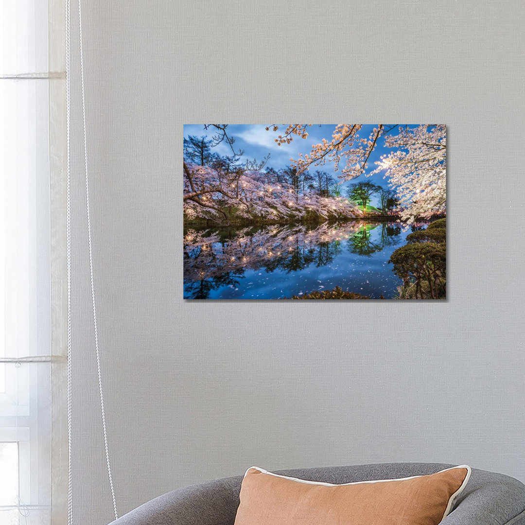 Sakura Festival At Takada Castle, Joetsu, Niigata Prefecture, Japan by Jan Becke - Wrapped Canvas Print
