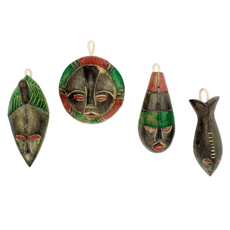 Daniel Nyadedzor Wood Holiday Shaped Ornament