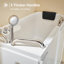 Baignoire de trempage en acrylique de 52,5 po x 26,5 po avec pomme de douche et robinet