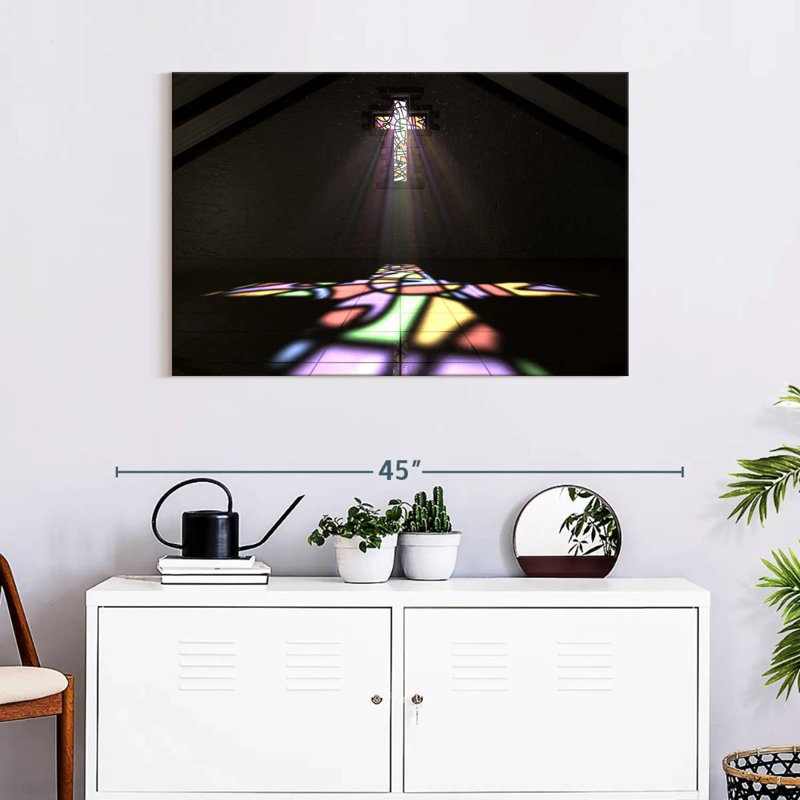 Adella Cross Of Light, 24" H x 36" W