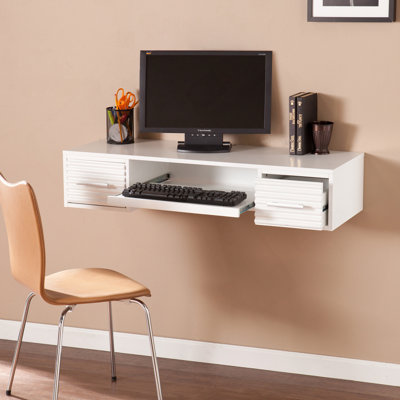 Bureau mural Simon - blanc