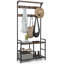Hall Tree 84cm Wide with Bench