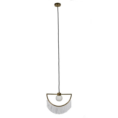 1 - Light Polished Brass Unique/Statement Pendant