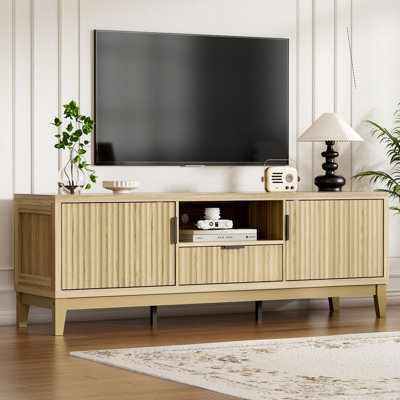 59" Fluted TV Stand For Tvs Up To 65 Inch