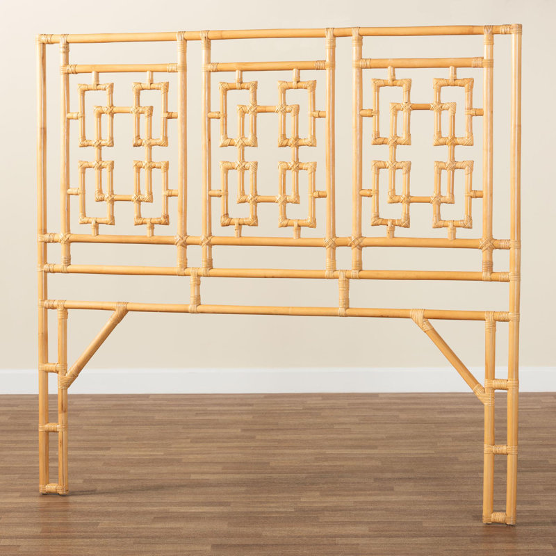 Bhavini Bali & Pari Galvan Bohemian Natural Rattan Queen Size Standalone Headboard