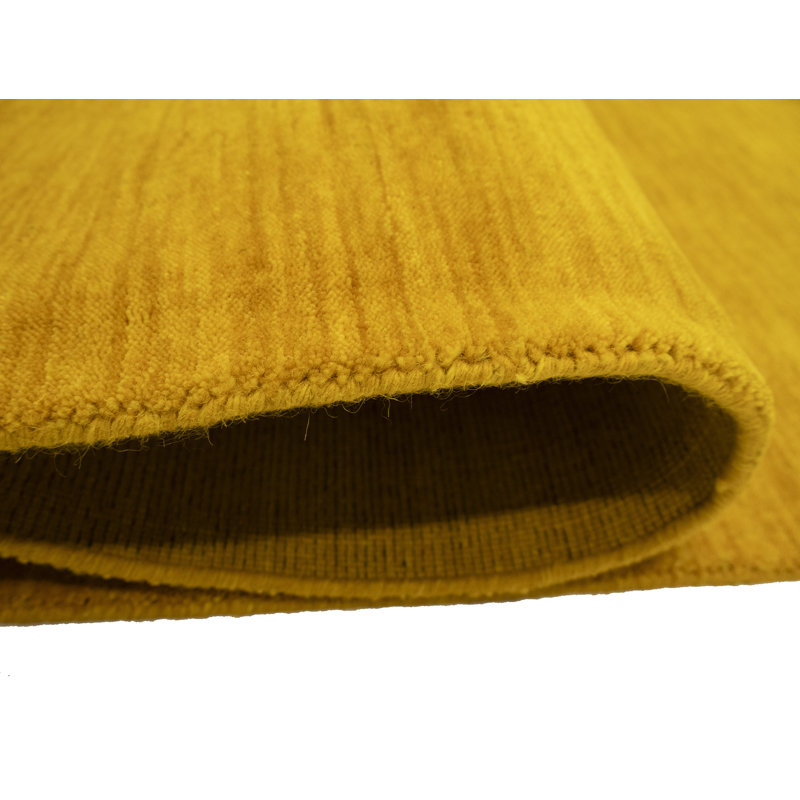 Tapis de couloir oriental doré moderne tissé à la main 3 x 9, Orange, Tapis de couloir 3 pi x 9 pi