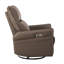 Fauteuil pivotant 270 Power, lignes douces - berçant brun, --1836186127
