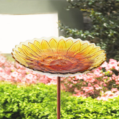 Clous Glass Mosaic Birdbath