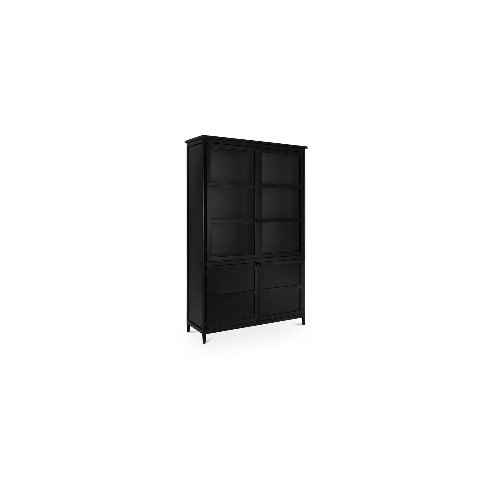 Catriona Metal Tall Cabinet Black