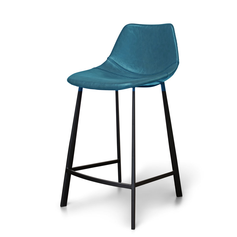 Tabouret de bar et de comptoir Pablo, Gris foncé, Tabouret de comptoir (assise de 26 po de hauteur)