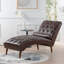 Chaise longue rembourrée avec motif de traîneau-1211980099