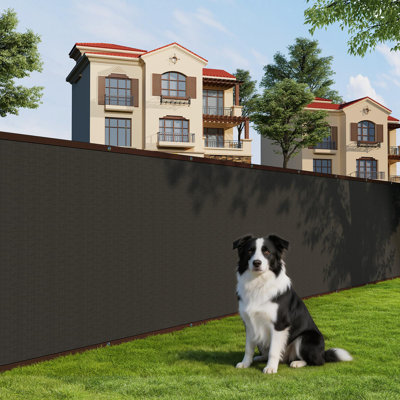 Écran d'intimité HDPE Garden - Filet de clôture noir durable, toile d'ombrage pour l'extérieur