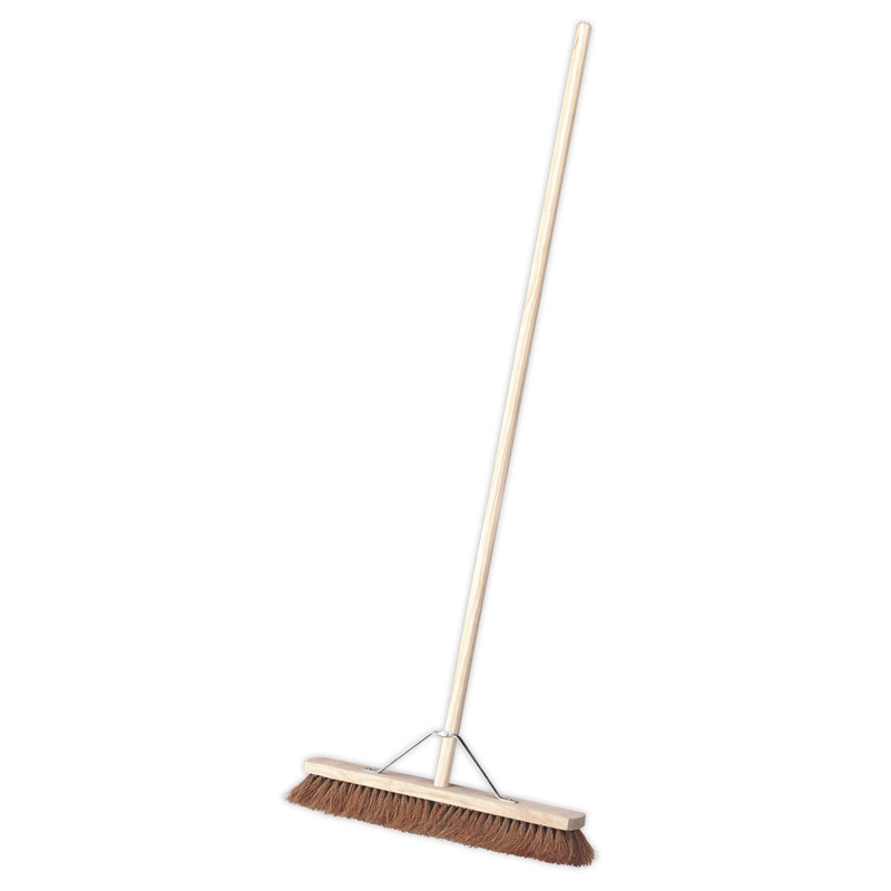Isolda Push Brooms, Beige/Brown, 162cm H x 61cm W x 7cm D