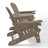 Outdoor Poly Adirondack Chair Set With Connecting Tray & Cup Holder-1226531864
