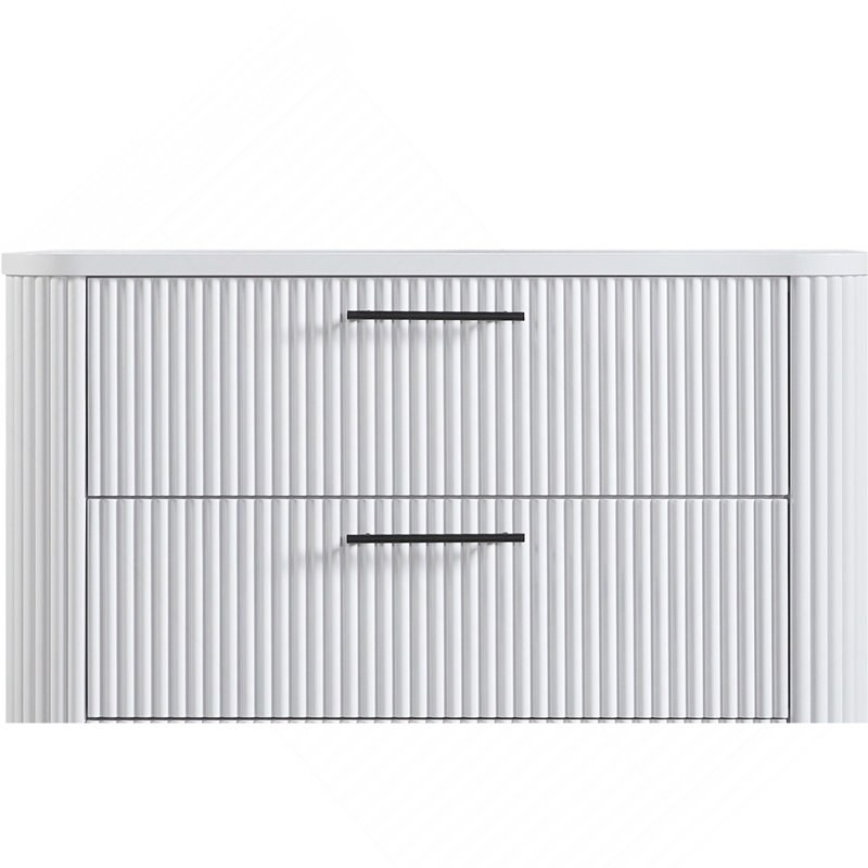 Commode 4 tiroirs - Blanc, Blanc