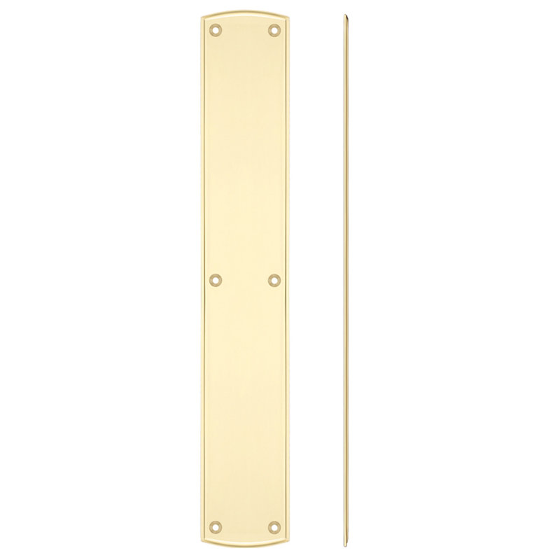 Finger Back Plate, Polished Brass