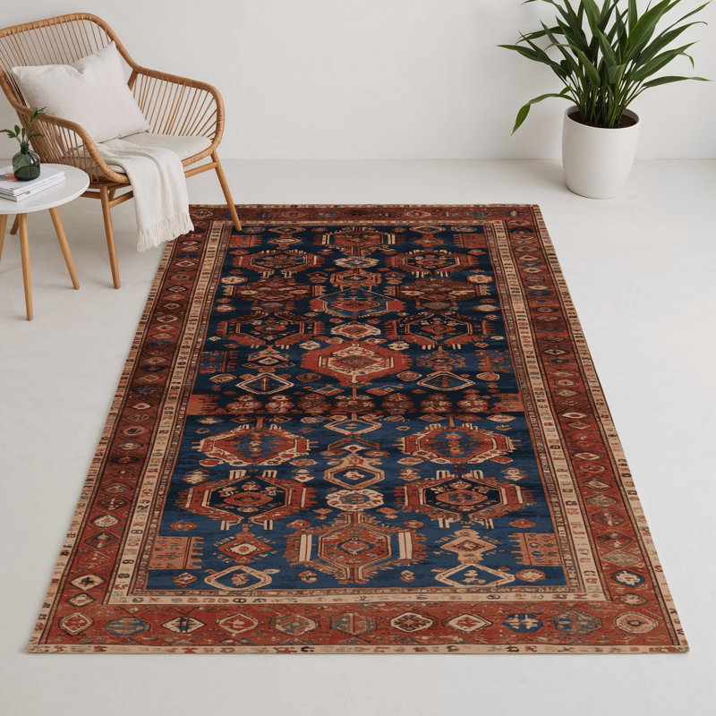 Tapis turc intérieur et extérieur brun, Rectangle 5 pi x 7 pi