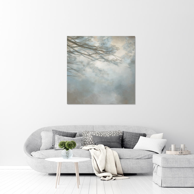 Rising Dawn Print by Barclay Butera, Image Brush Gel, 47" H x 47" W x 1.5" D