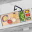 STYLISH 45 inch Ledge Workstation Single Bowl Undermount 16G Kitchen Sink with Built in Accessories